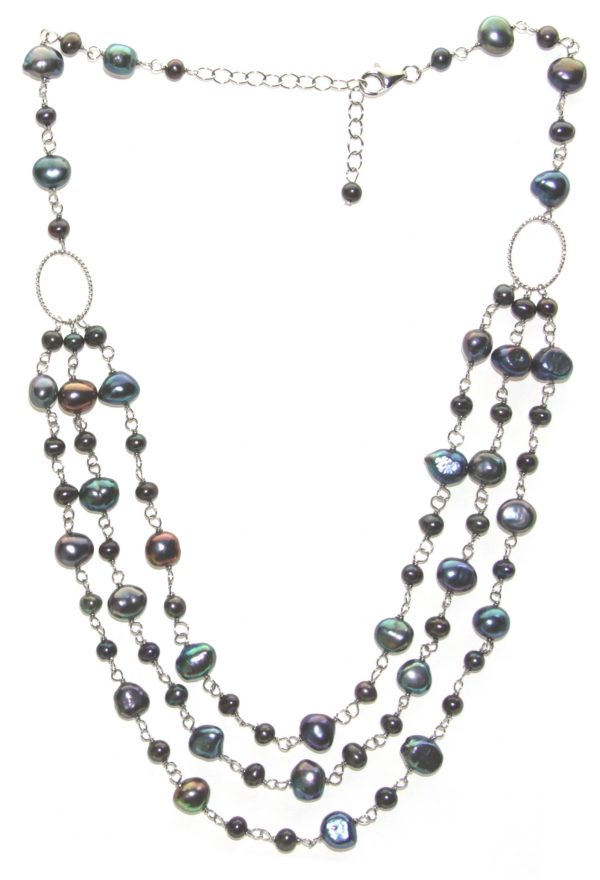 Lido Pearls & Sterling Silver - F249 - Peacock-0