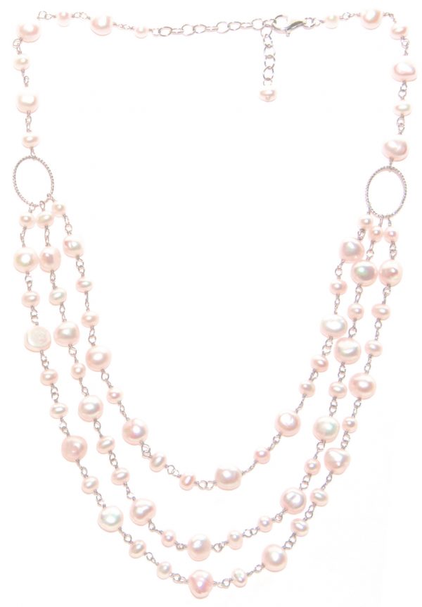 Lido Pearls & Sterling Silver - F249 - Pink-0