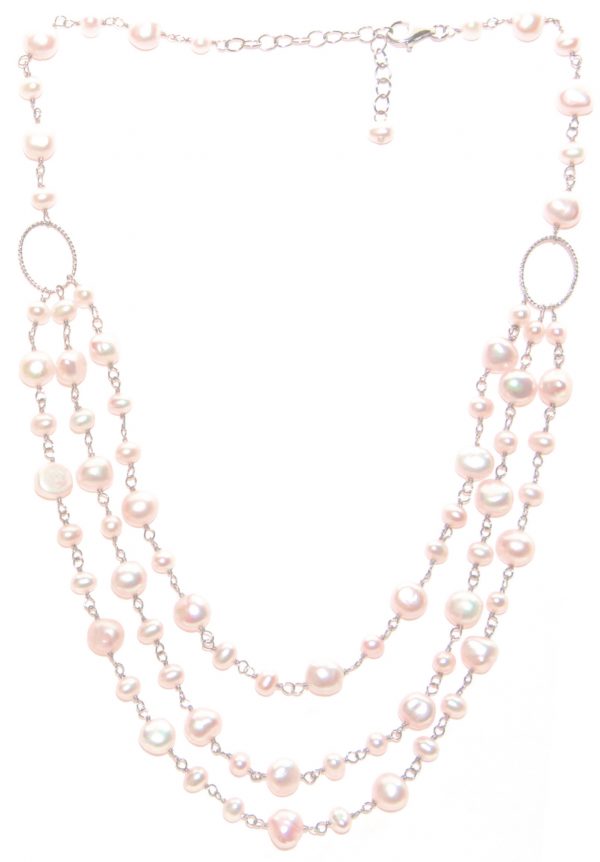 Lido Pearls & Sterling Silver - F249 - Pink-0