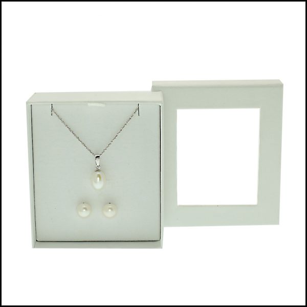 Pearl Pendant, Pearl Earrings, Pearl Earring Set, Boxed Pearl Pendant & Pearl Earring Set