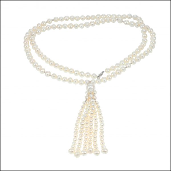 RP015 - Freshwater Pearls Tassel Necklace-2208
