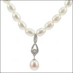 Lido Necklace - C53 - Pearl & CZ Necklace-0