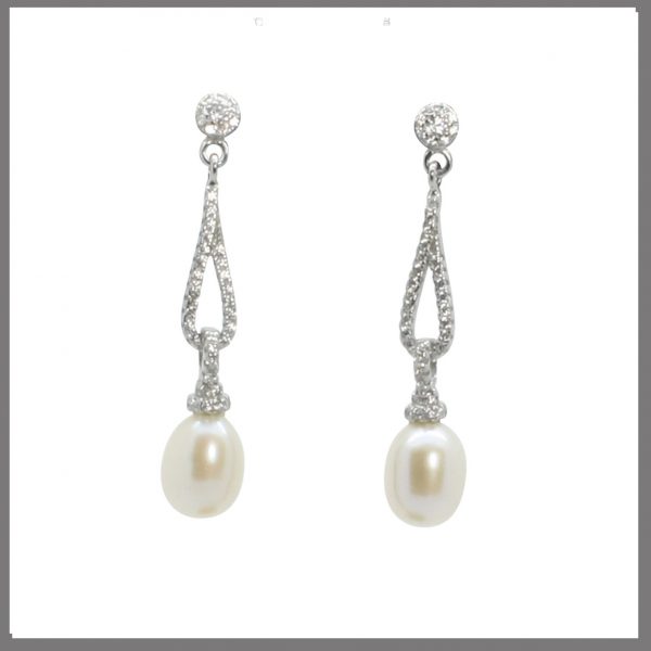 Lido Pearls BS49 - Pearl & CZ Pendant-2356