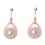 Lido Pearls YP031E - White Pearl Drop Earrings-2346
