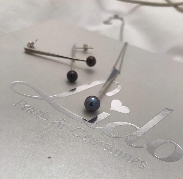 Lido Pearls Pendant & Earrings Set - KS102-0