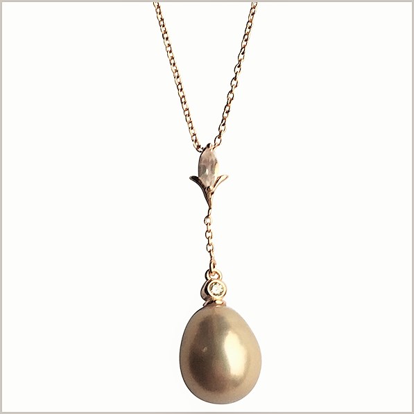 Lido Pearls Pendant - KS105 Rose Quartz-0