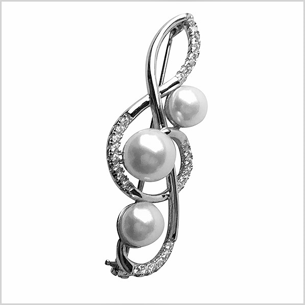 Lido Pearls Brooch - T151BR-0