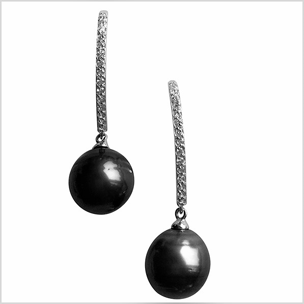 Lido Pearls Earrings - Z104E Tahitian Pearls-0